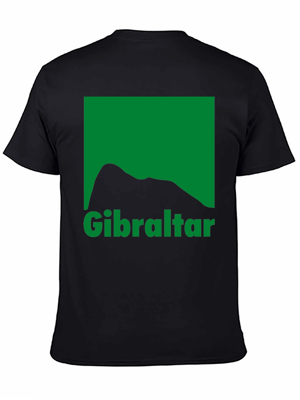 Gibraltar Graphic Tee - Black Cotton T-Shirt