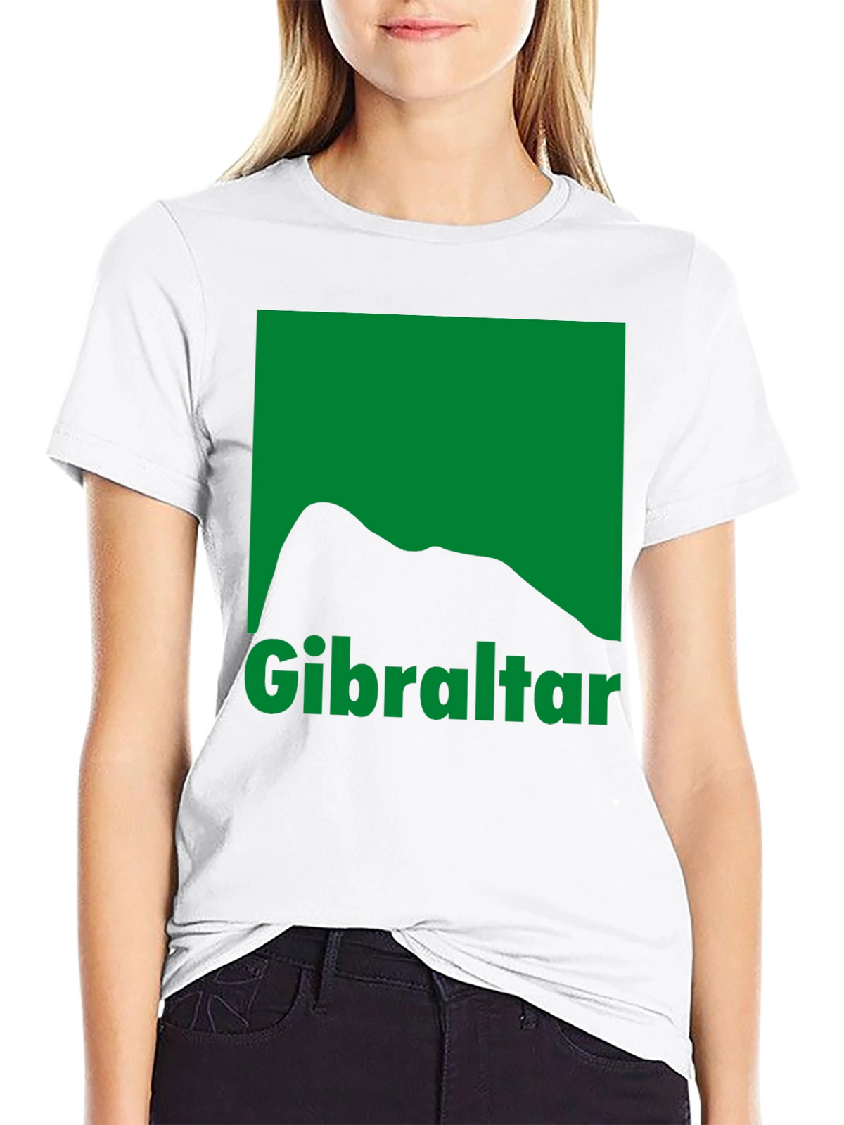 Gibraltar Graphic Tee - Black Cotton T-Shirt