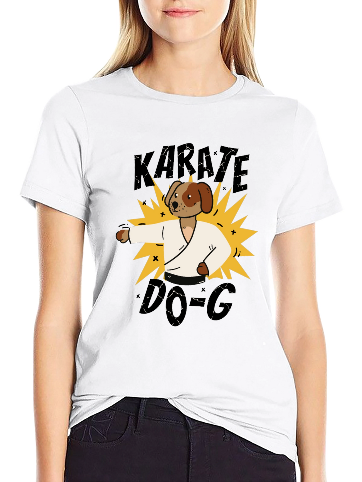 Karate Dog T-Shirt - Martial Arts Fun!