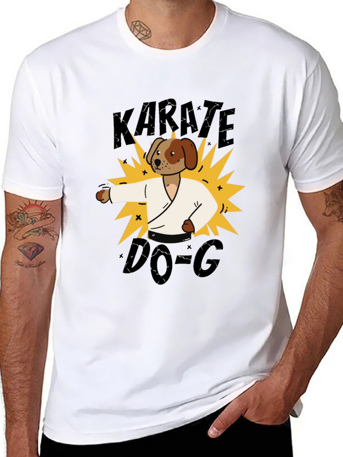 Karate Dog T-Shirt - Martial Arts Fun!