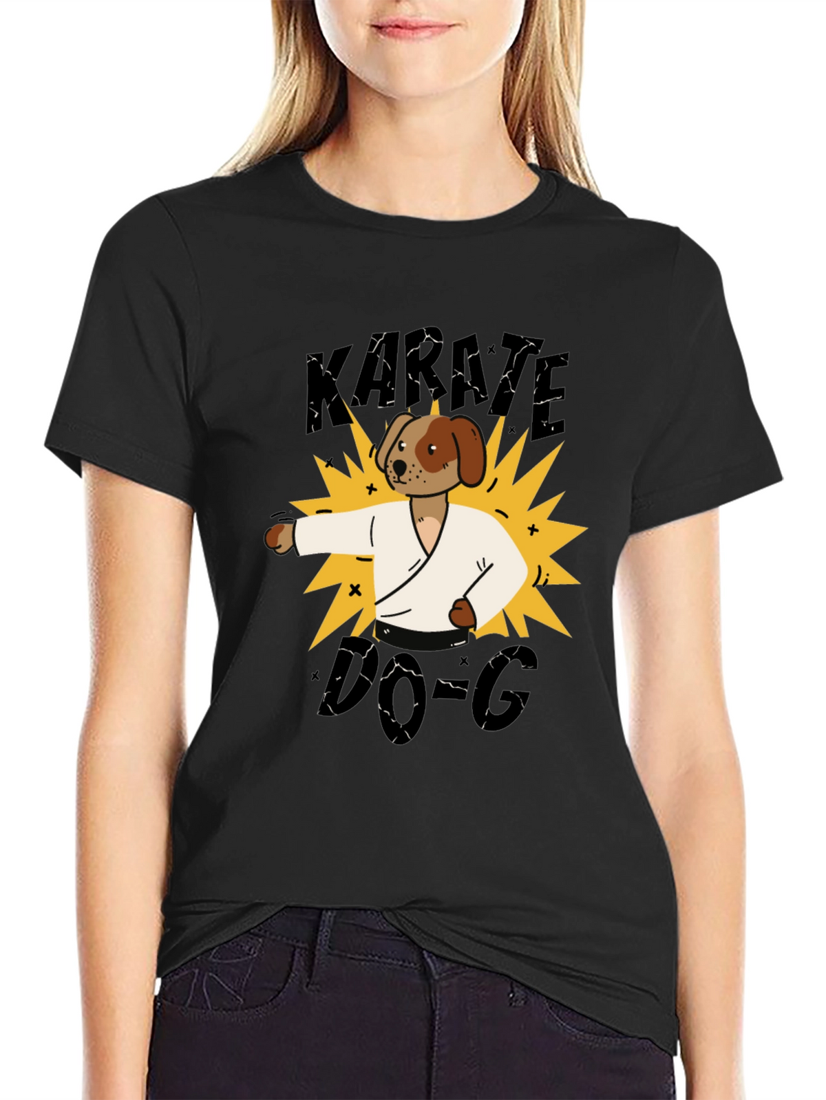 Karate Dog T-Shirt - Martial Arts Fun!