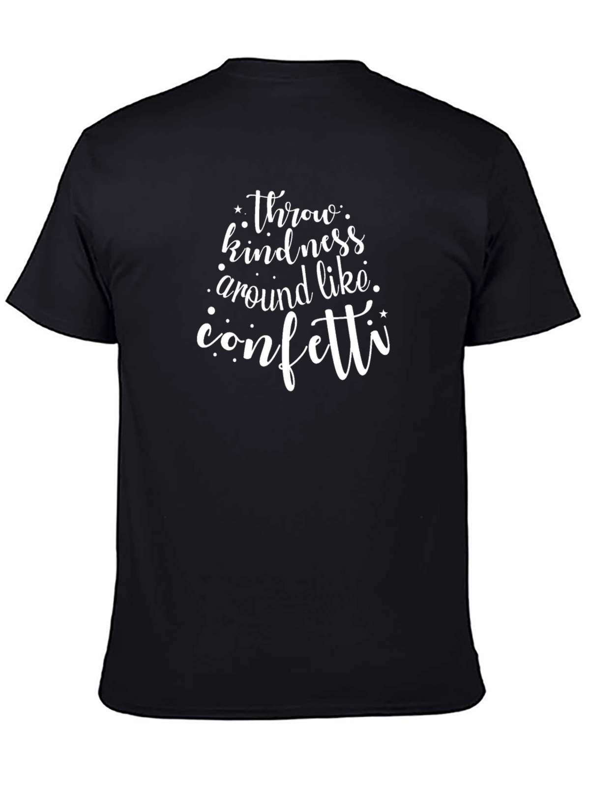 Kindness Confetti Black T-Shirt