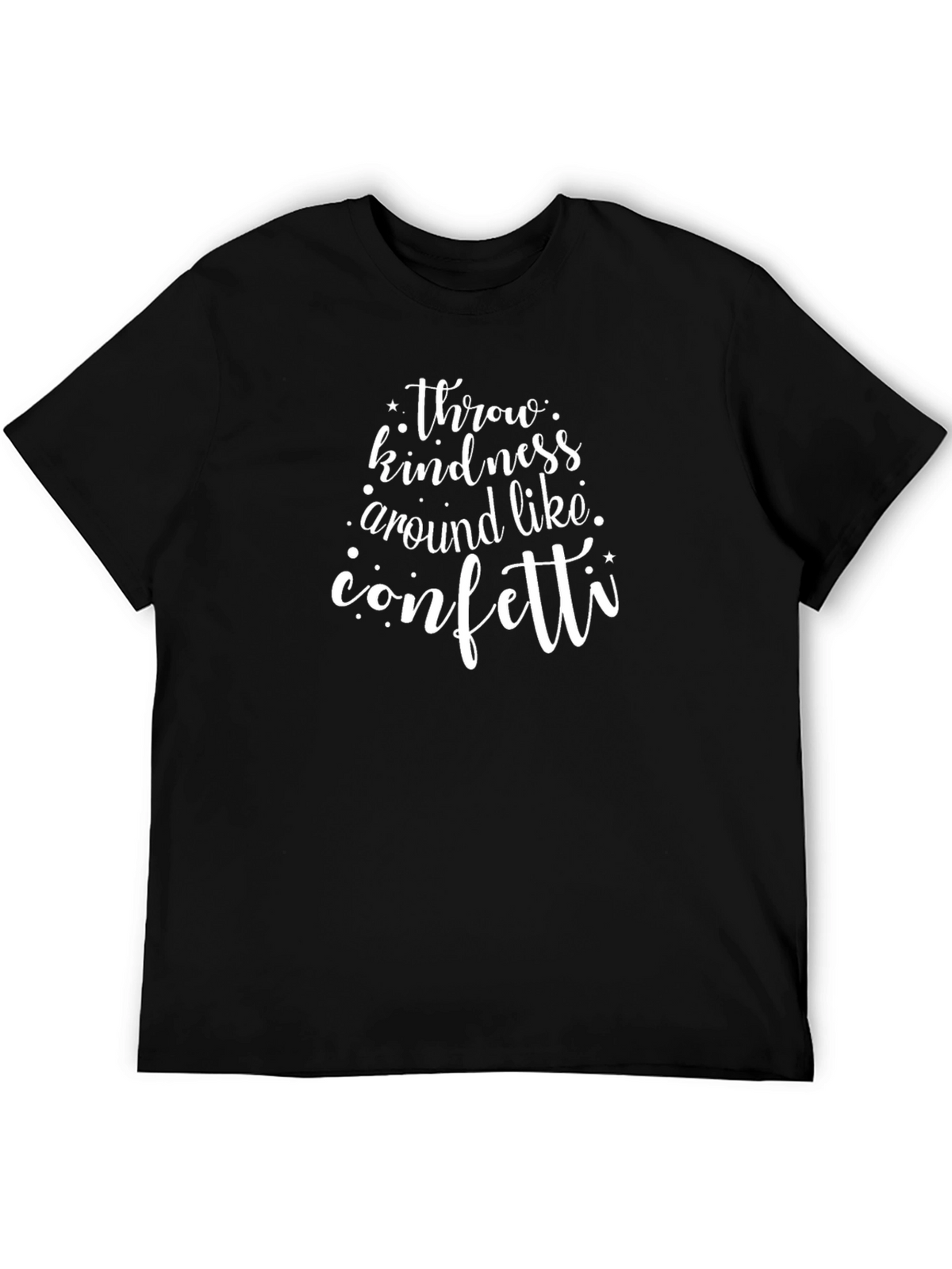 Kindness Confetti Black T-Shirt