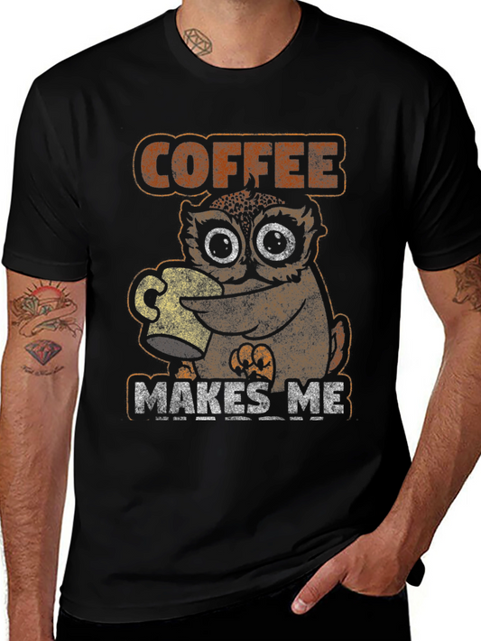 Coffee Makes Me Owl T-Shirt