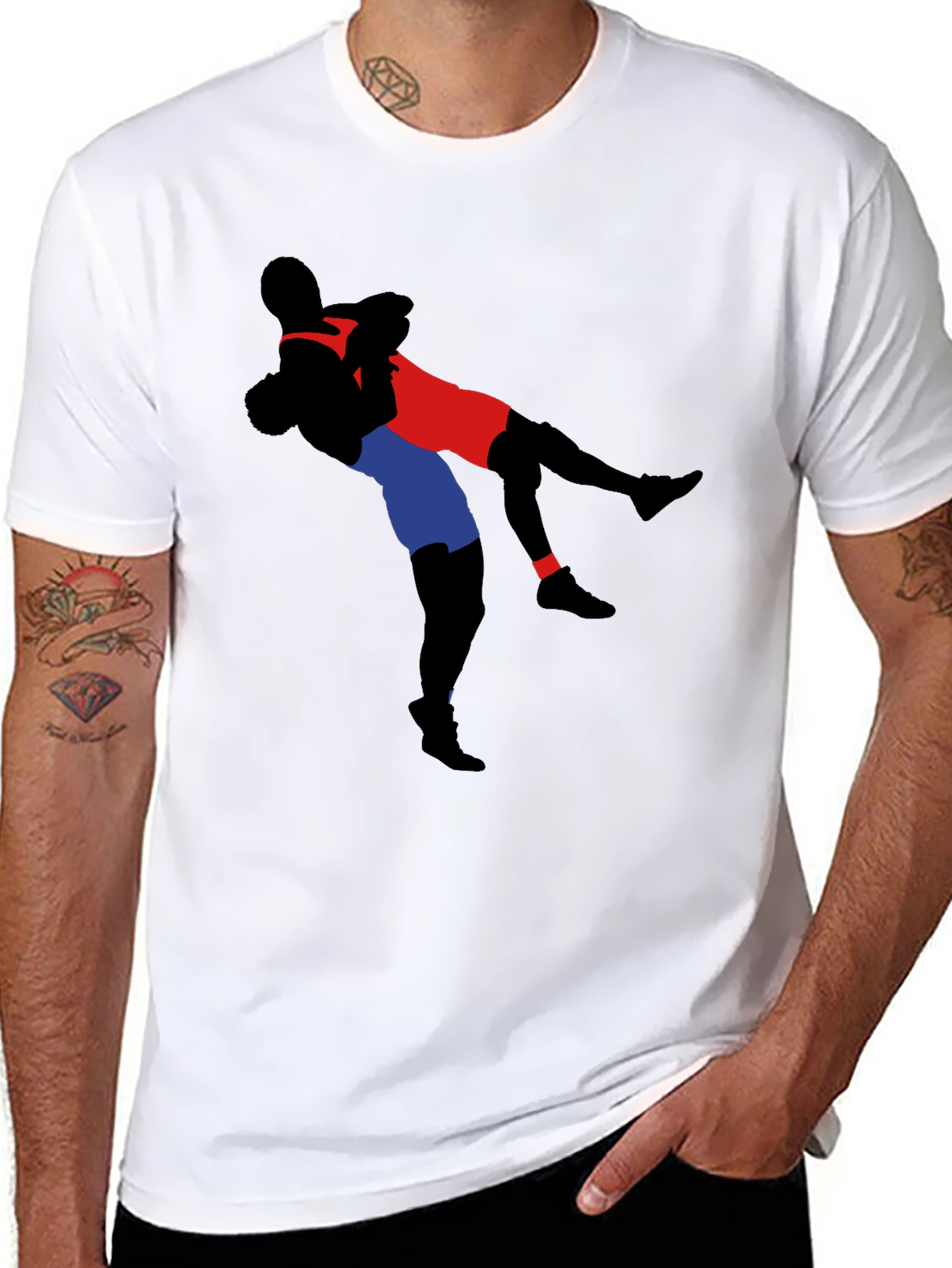 Wrestling Graphic Black Tee - Competition Ready