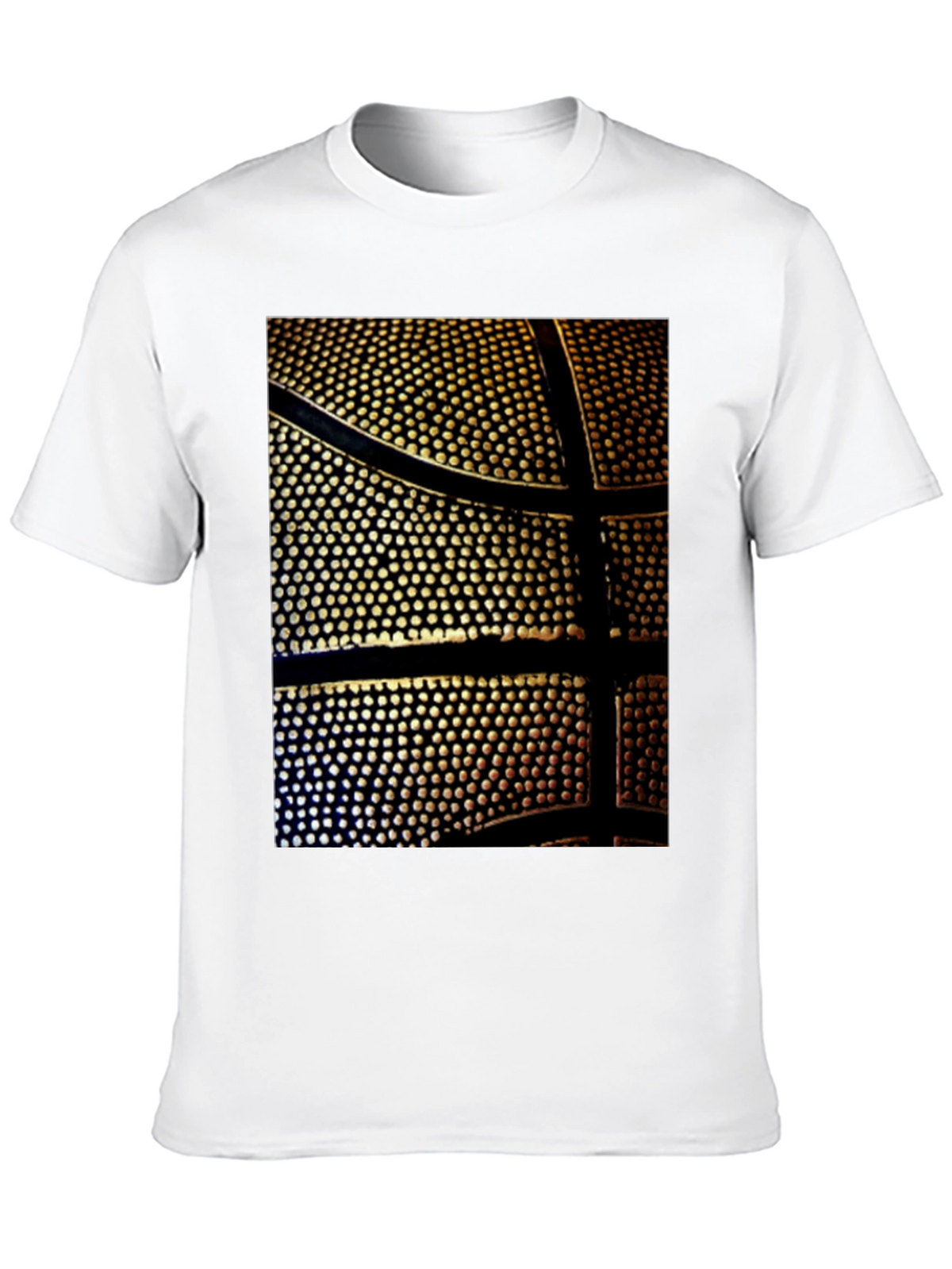 Basketball Print Black T-Shirt