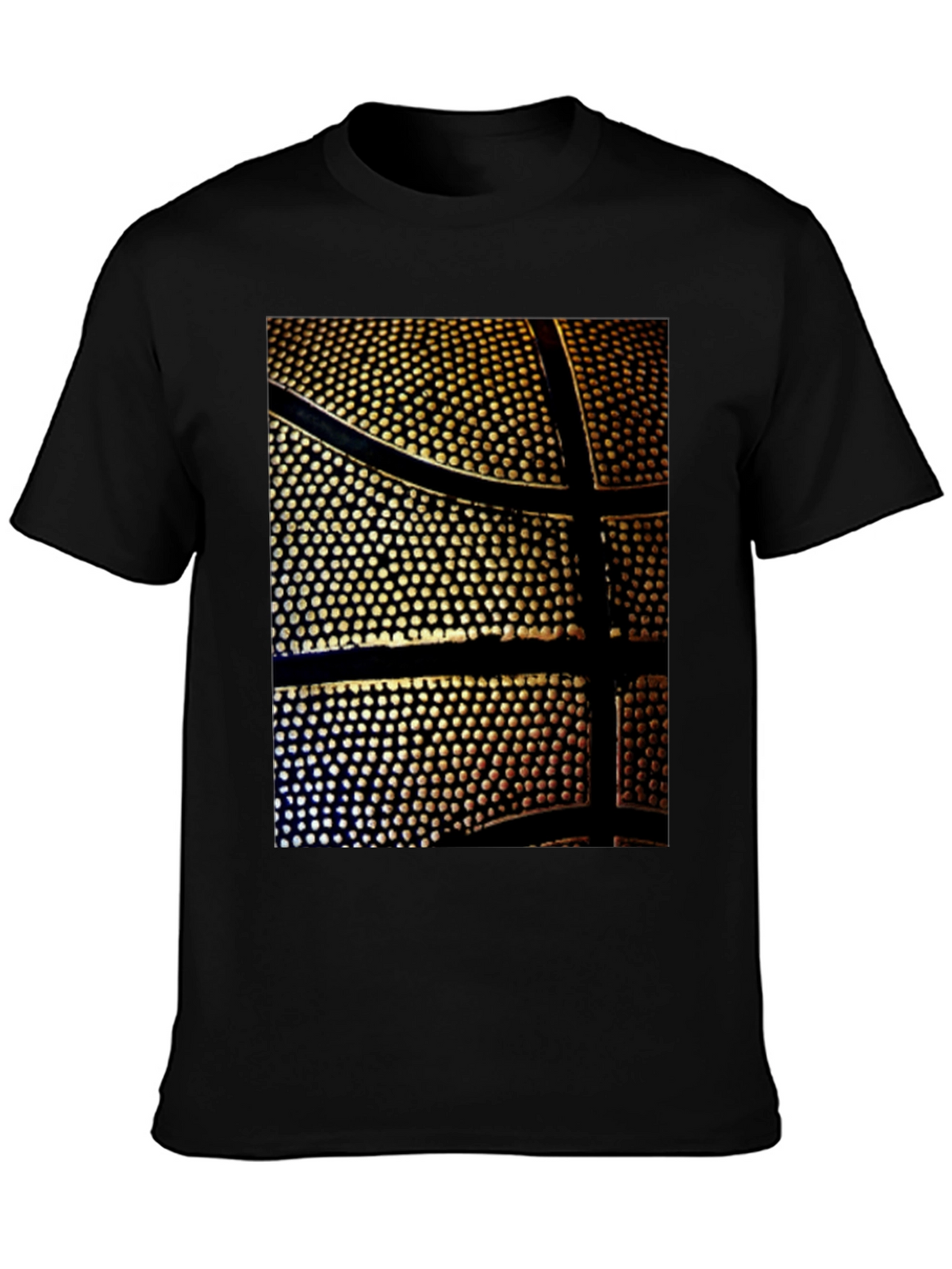 Basketball Print Black T-Shirt