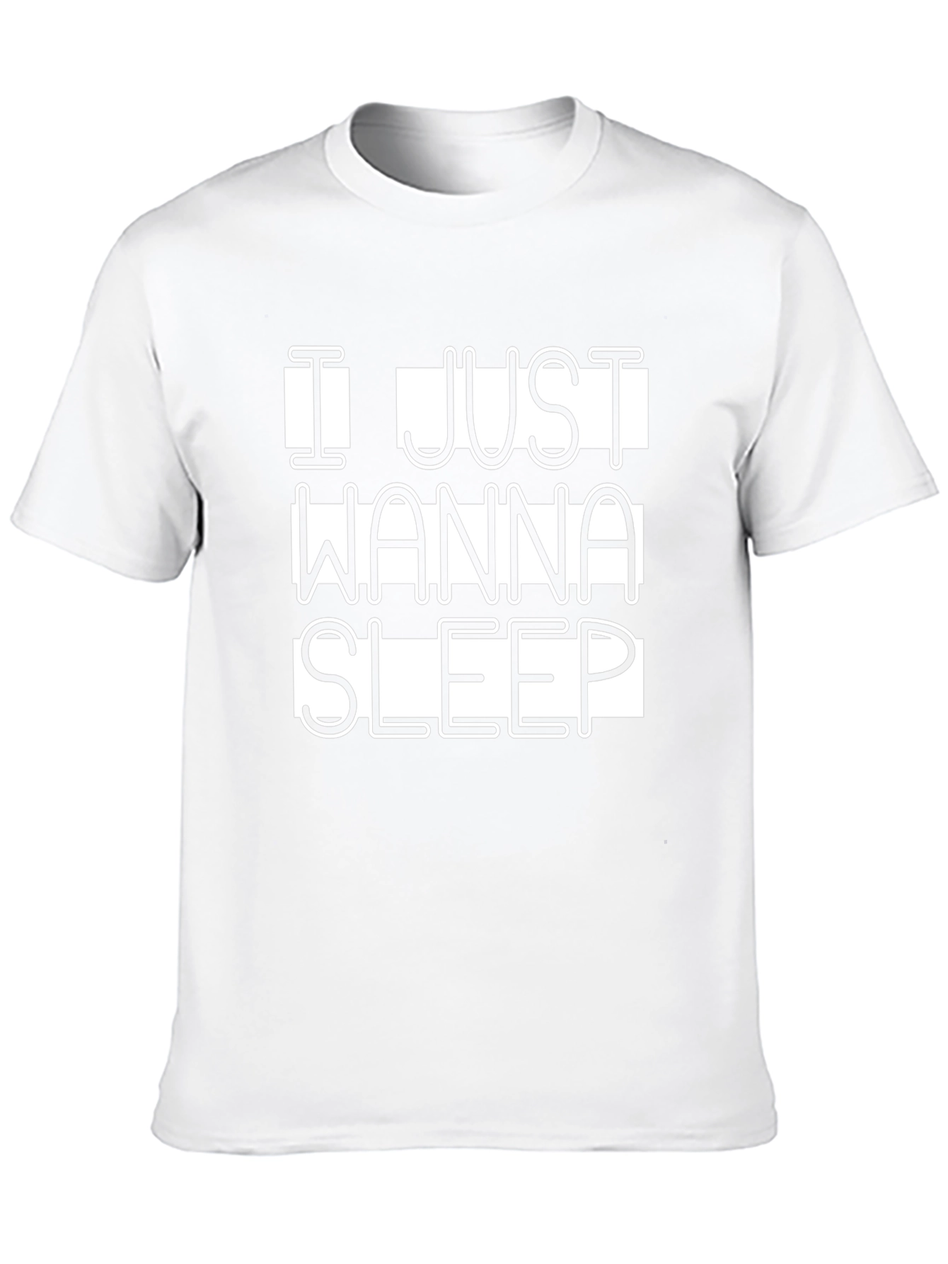 I Just Wanna Sleep Graphic T-Shirt Black Cotton Tee