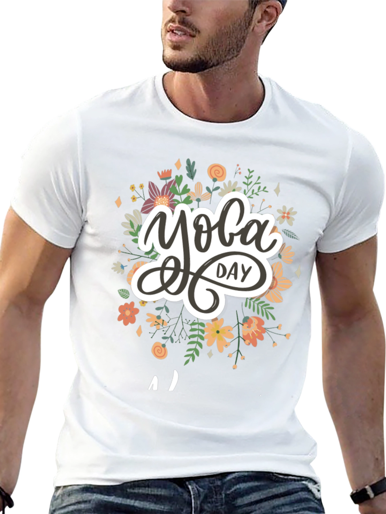 Yoga Day Graphic T-Shirt