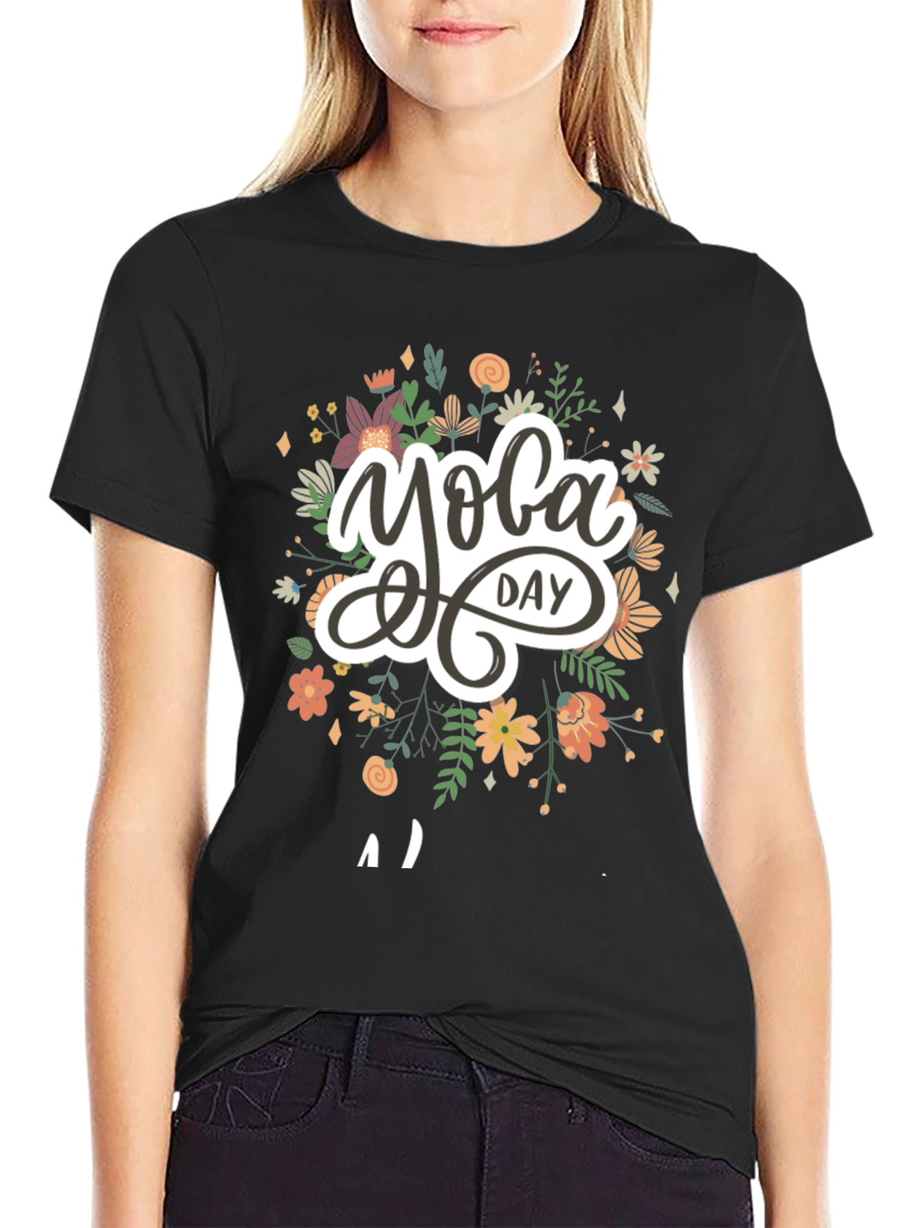 Yoga Day Graphic T-Shirt