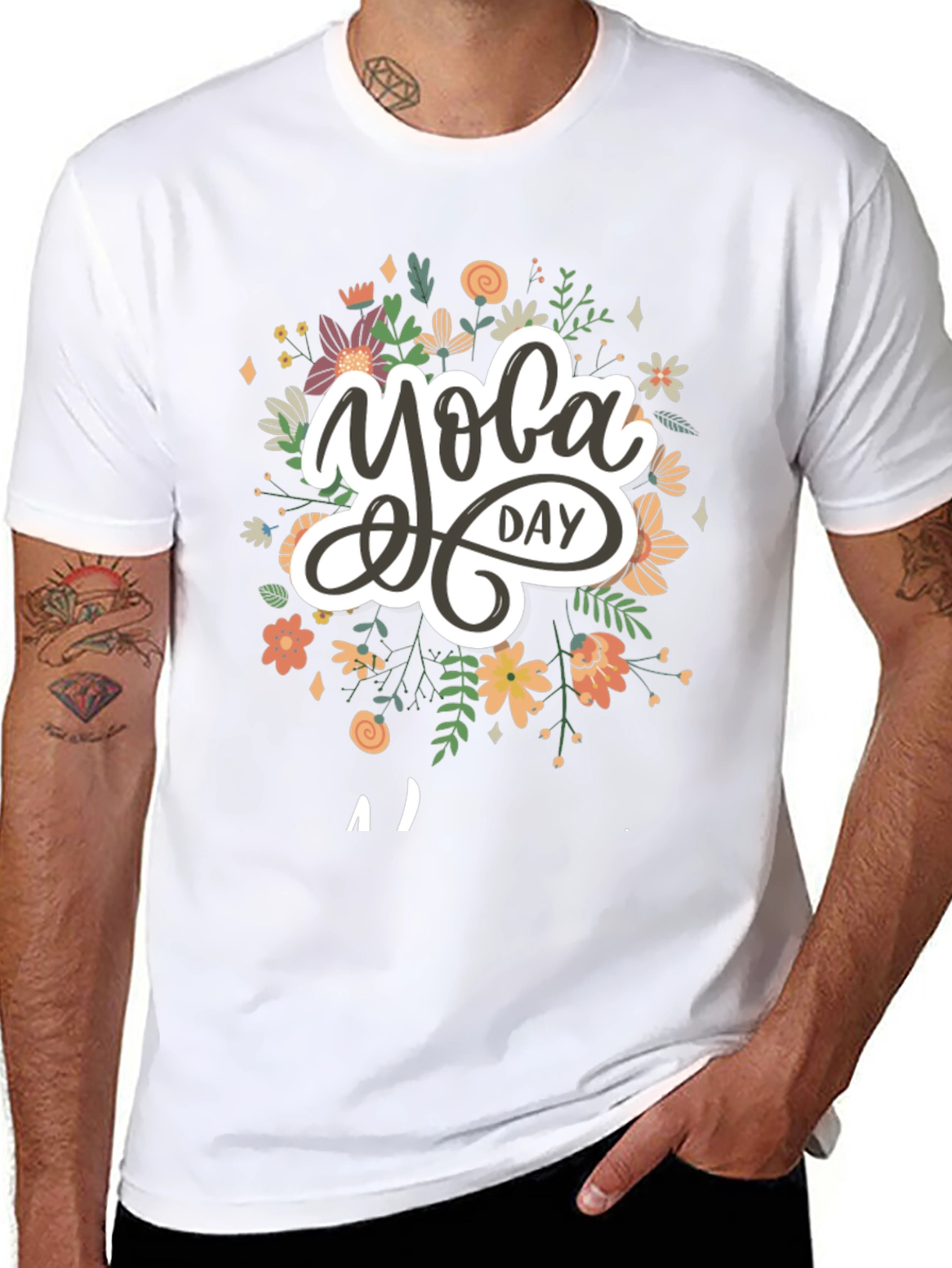 Yoga Day Graphic T-Shirt
