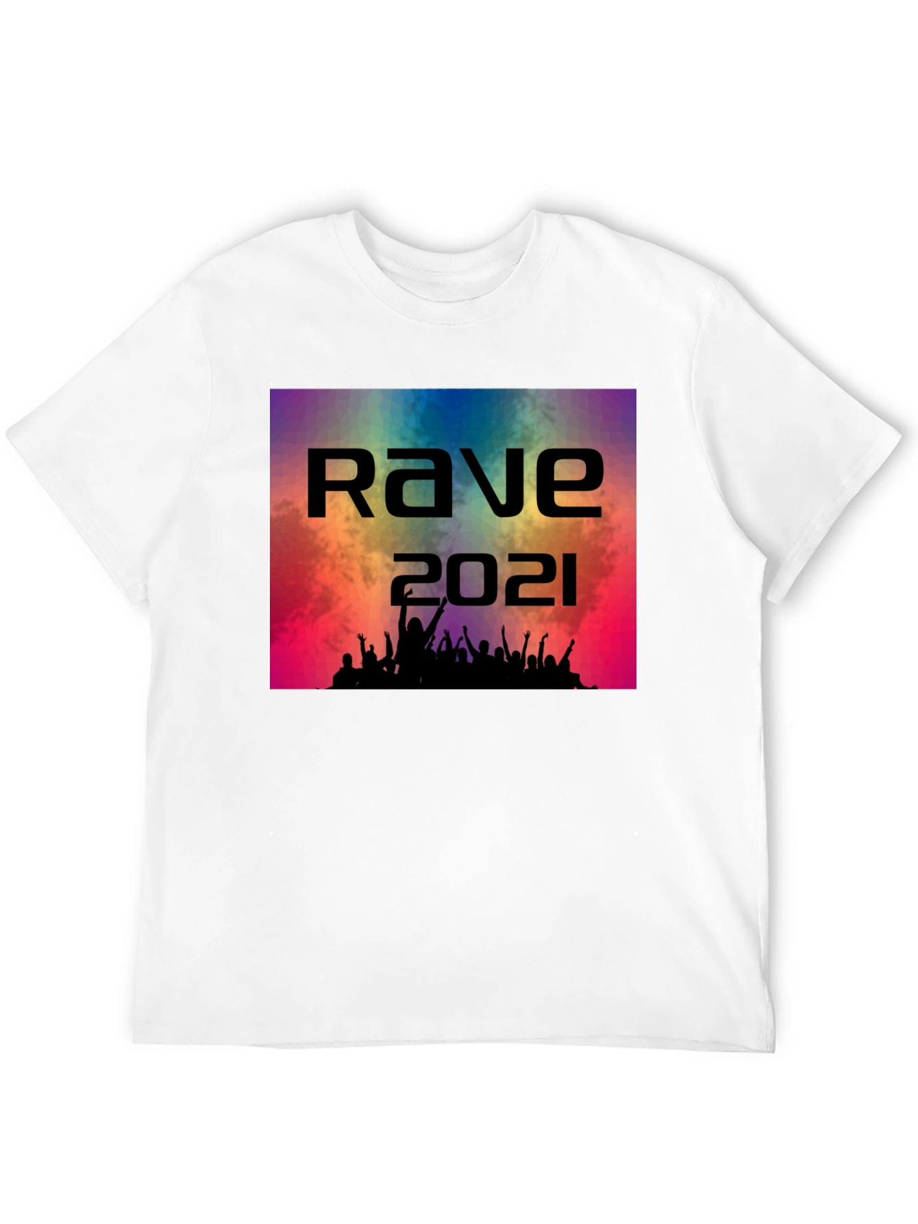 Rave 2021 T-Shirt - Black Cotton Graphic Tee