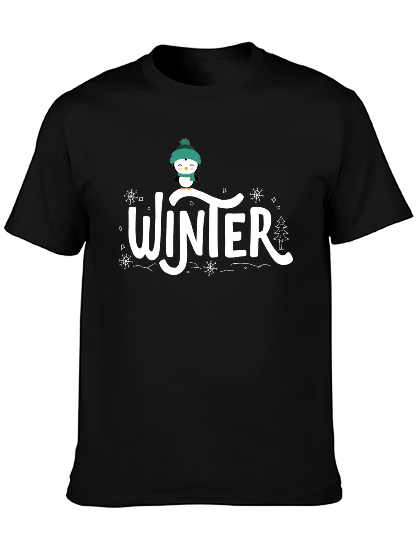 Winter Penguin Graphic T-Shirt