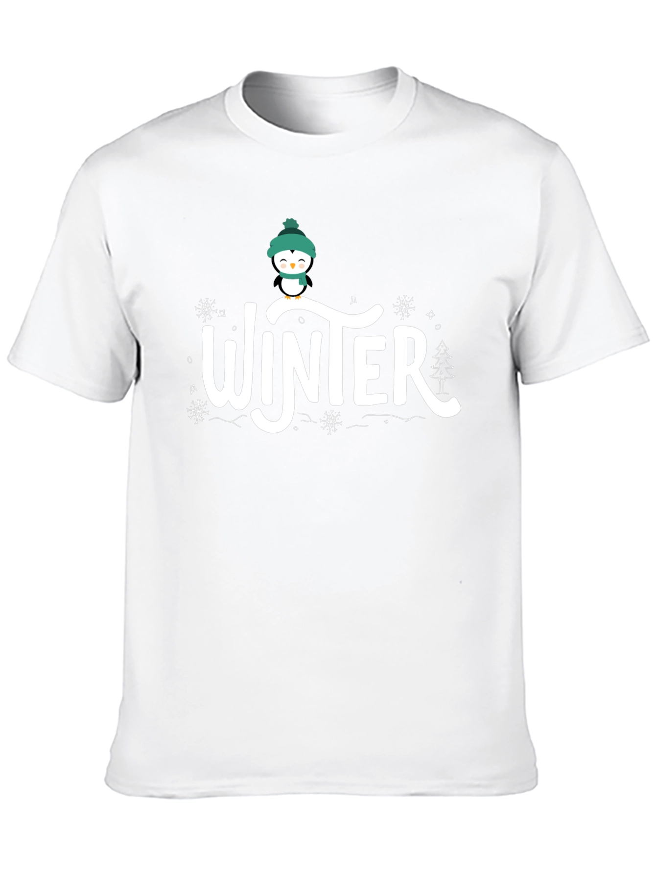Winter Penguin Graphic T-Shirt