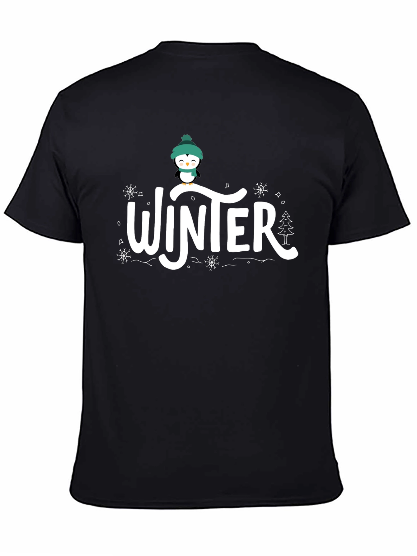Winter Penguin Graphic T-Shirt