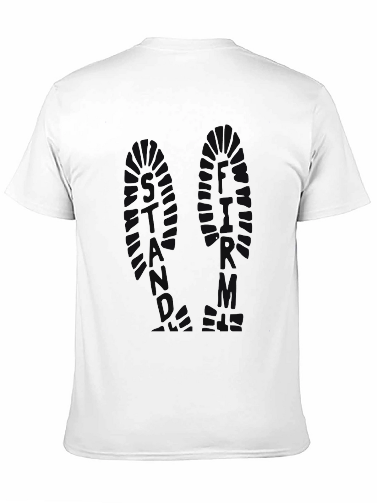 Mens Graphic Print Crew Neck T-Shirt - Black