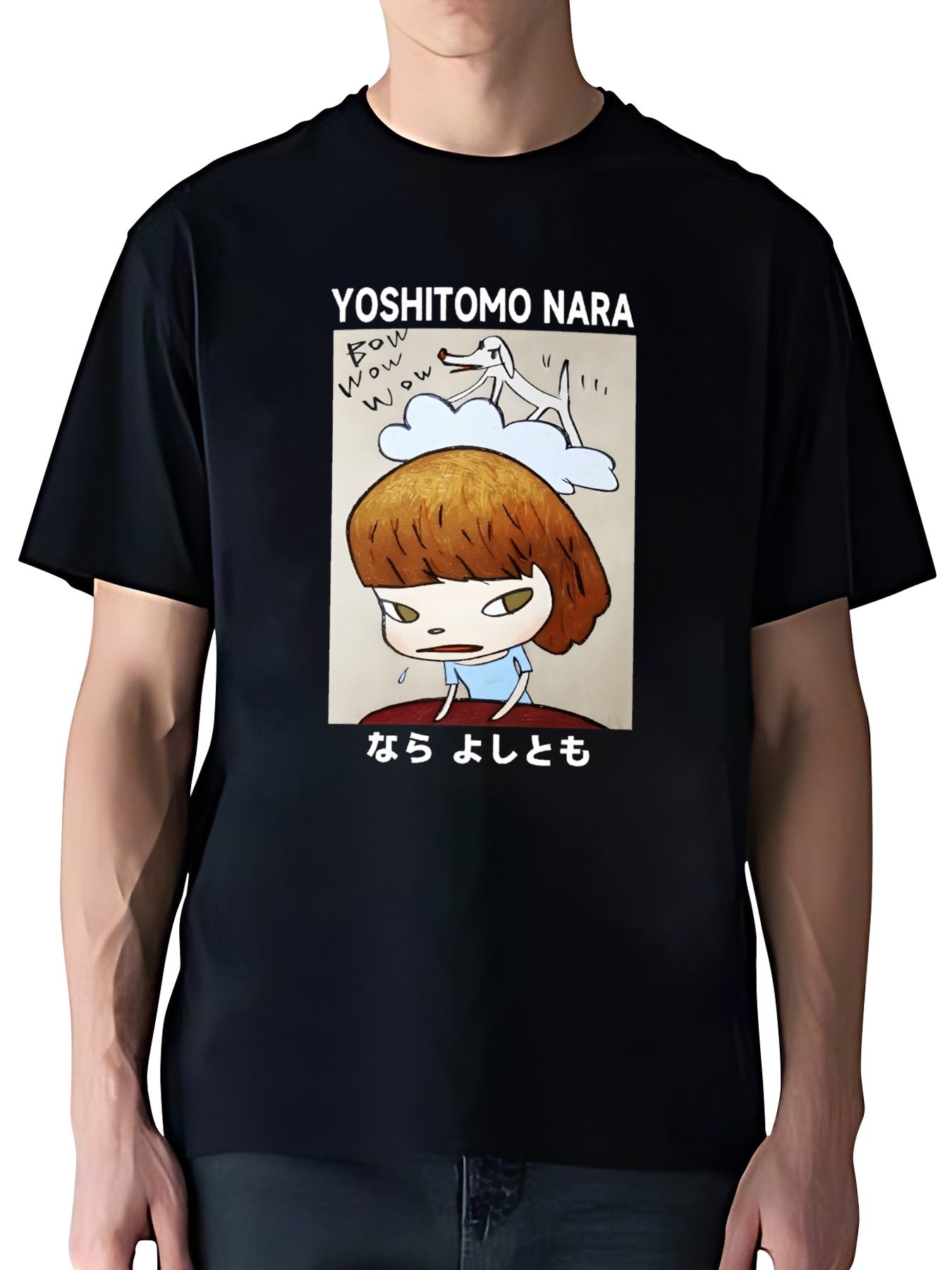 T-shirt Yoshitomo Nara Vintage Wash Japanese Design T-Shirt