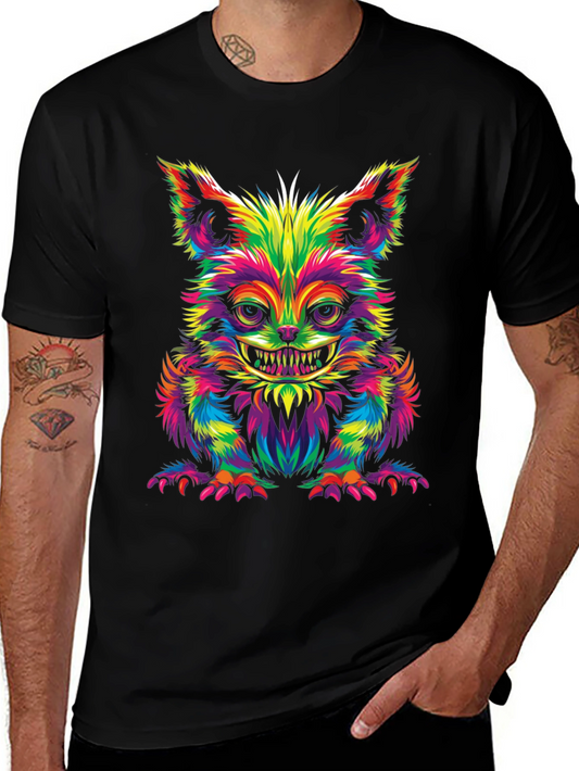Psychedelic Cheshire Cat Graphic Tee