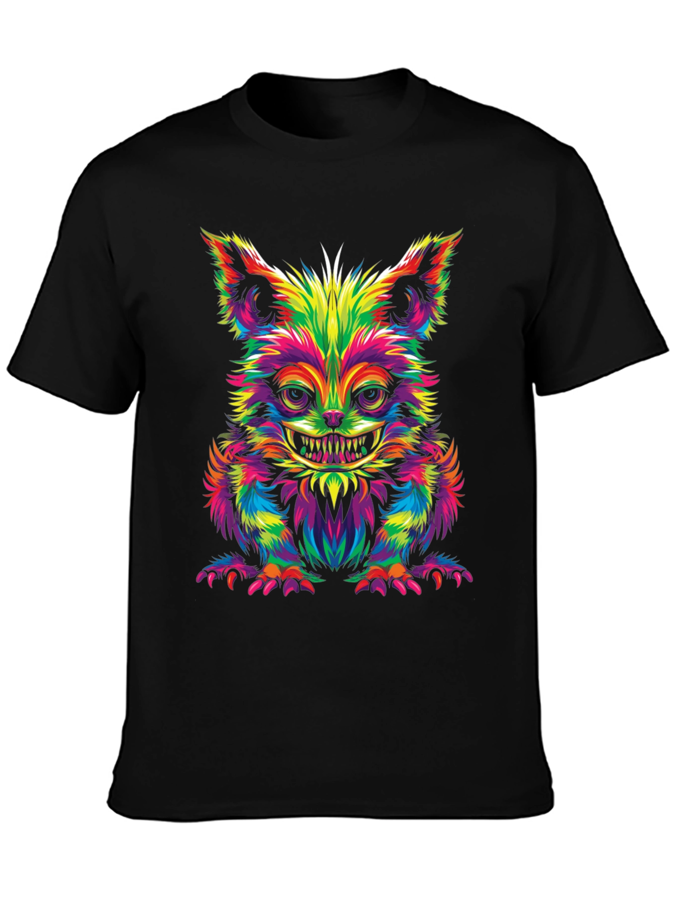Psychedelic Cheshire Cat Graphic Tee