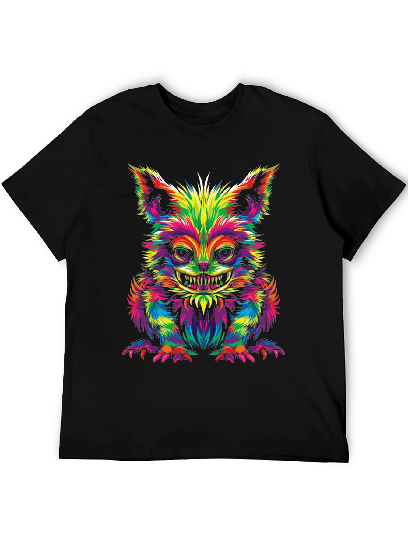 Psychedelic Cheshire Cat Graphic Tee