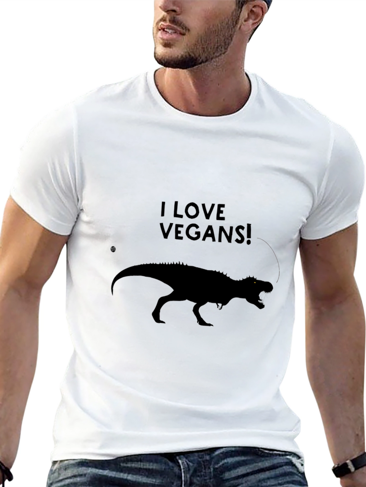 I Love Vegans! Dinosaur T-Shirt