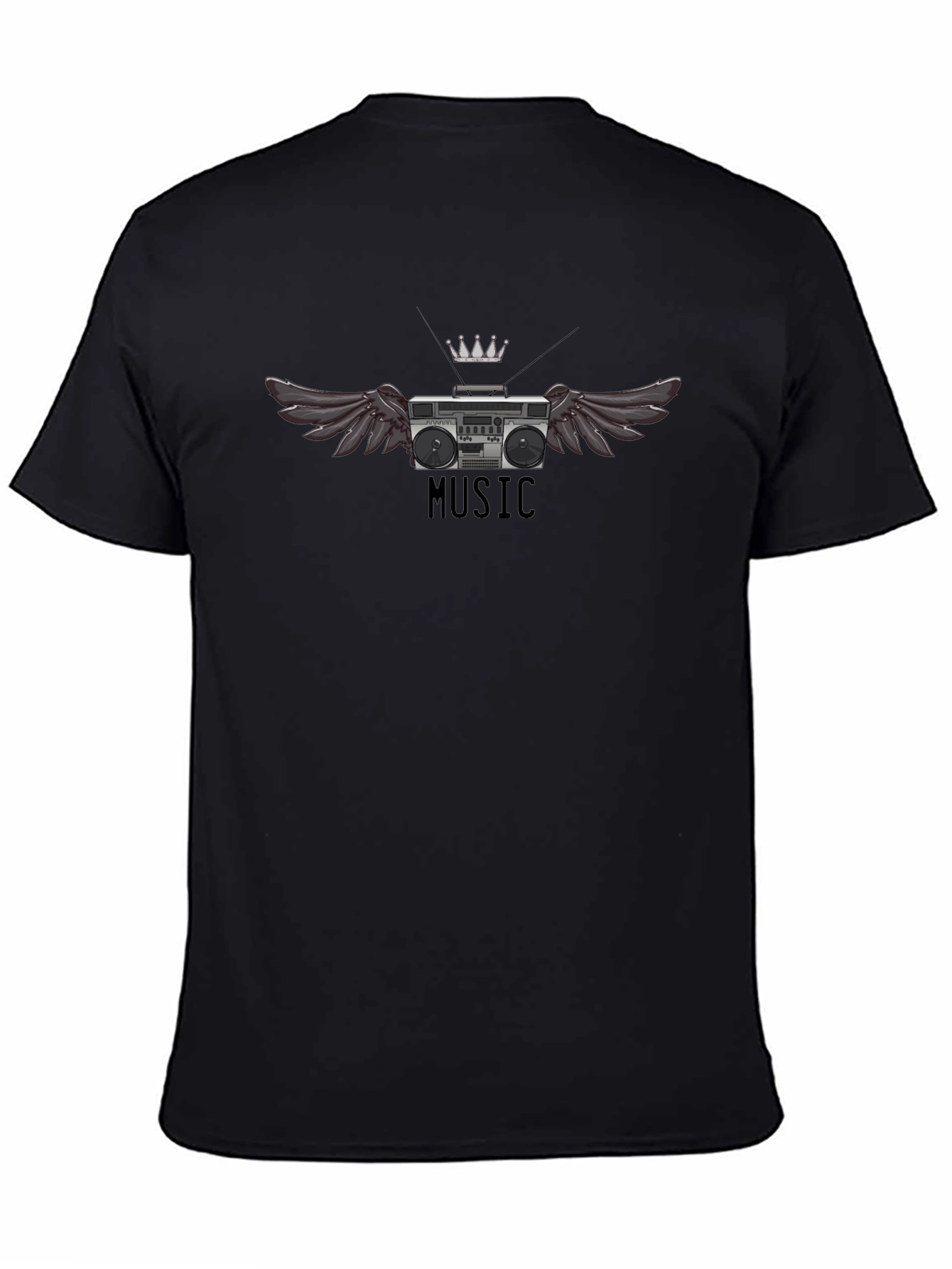 Winged Boombox T-Shirt - Music Lovers Tee