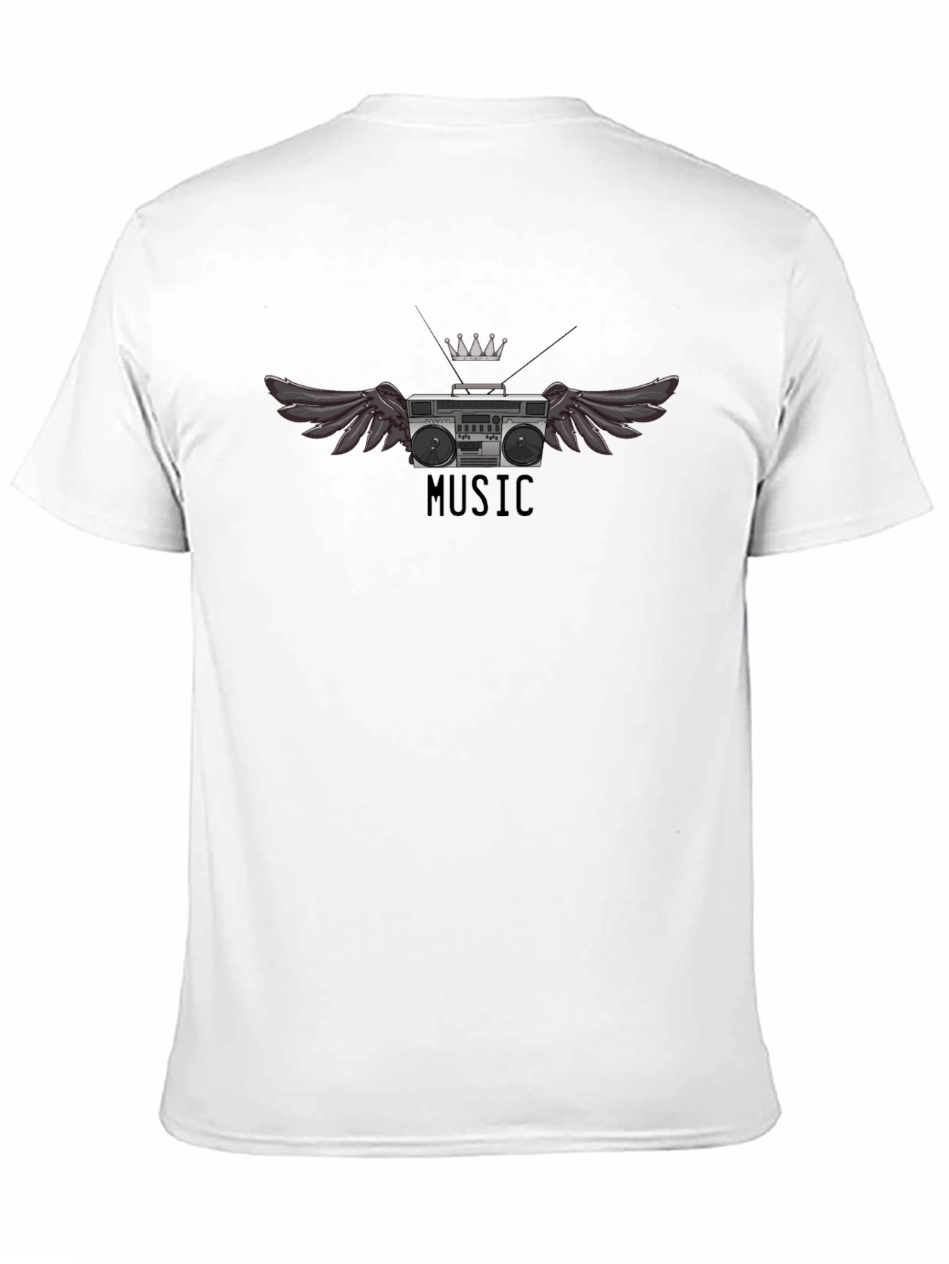 Winged Boombox T-Shirt - Music Lovers Tee