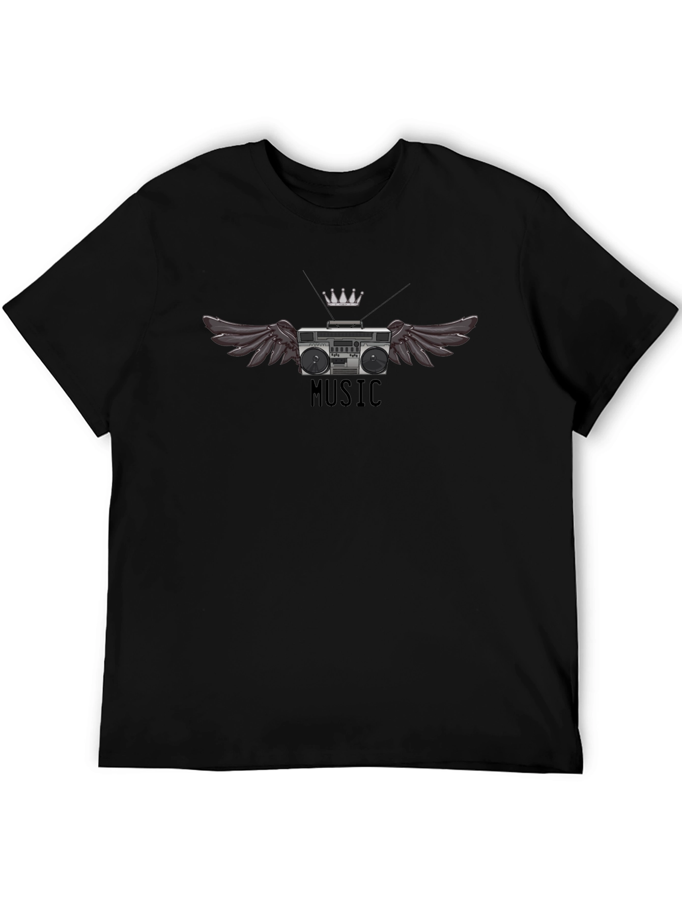 Winged Boombox T-Shirt - Music Lovers Tee