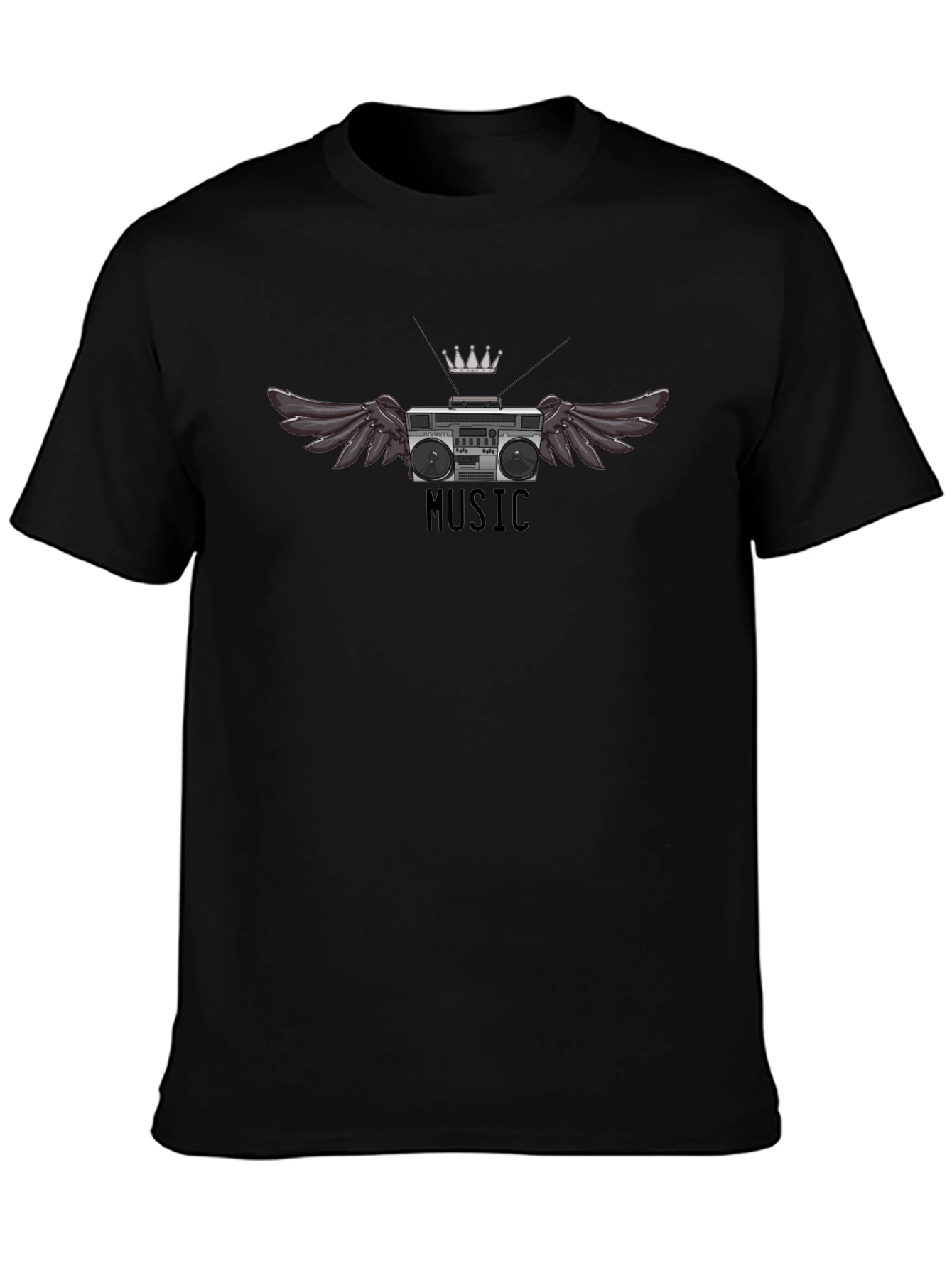 Winged Boombox T-Shirt - Music Lovers Tee