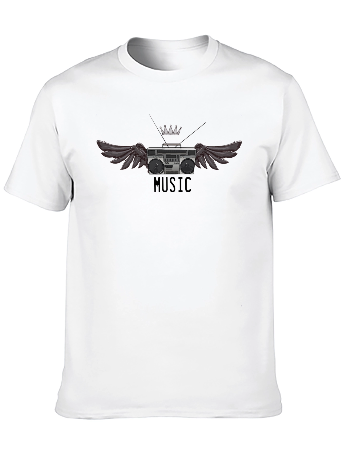 Winged Boombox T-Shirt - Music Lovers Tee