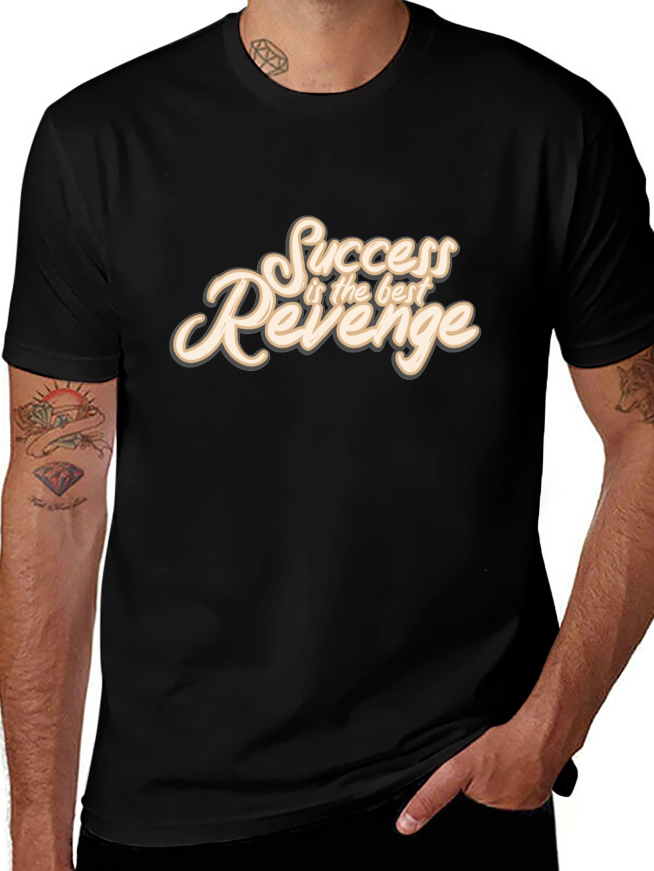Success Revenge Graphic Tee - Motivational T-Shirt