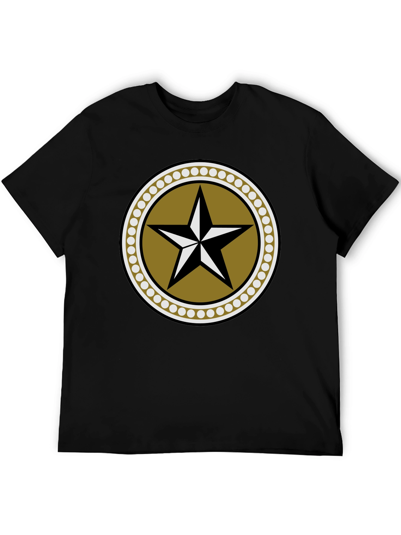Star Emblem Graphic Black T-Shirt