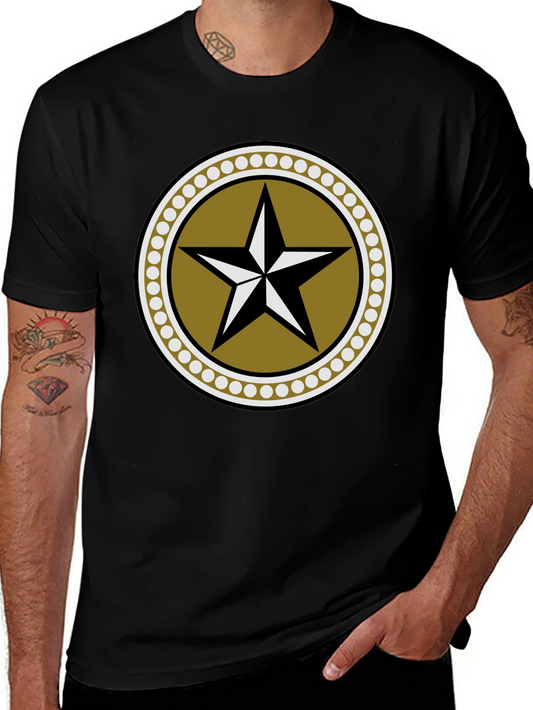 Star Emblem Graphic Black T-Shirt