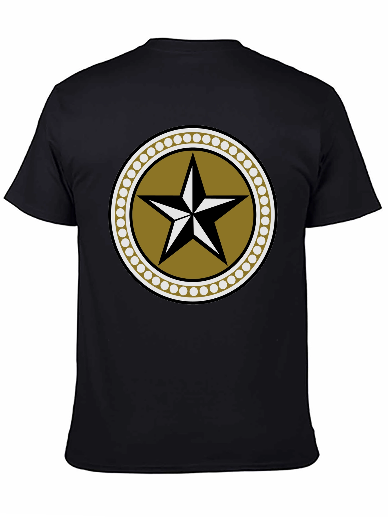 Star Emblem Graphic Black T-Shirt