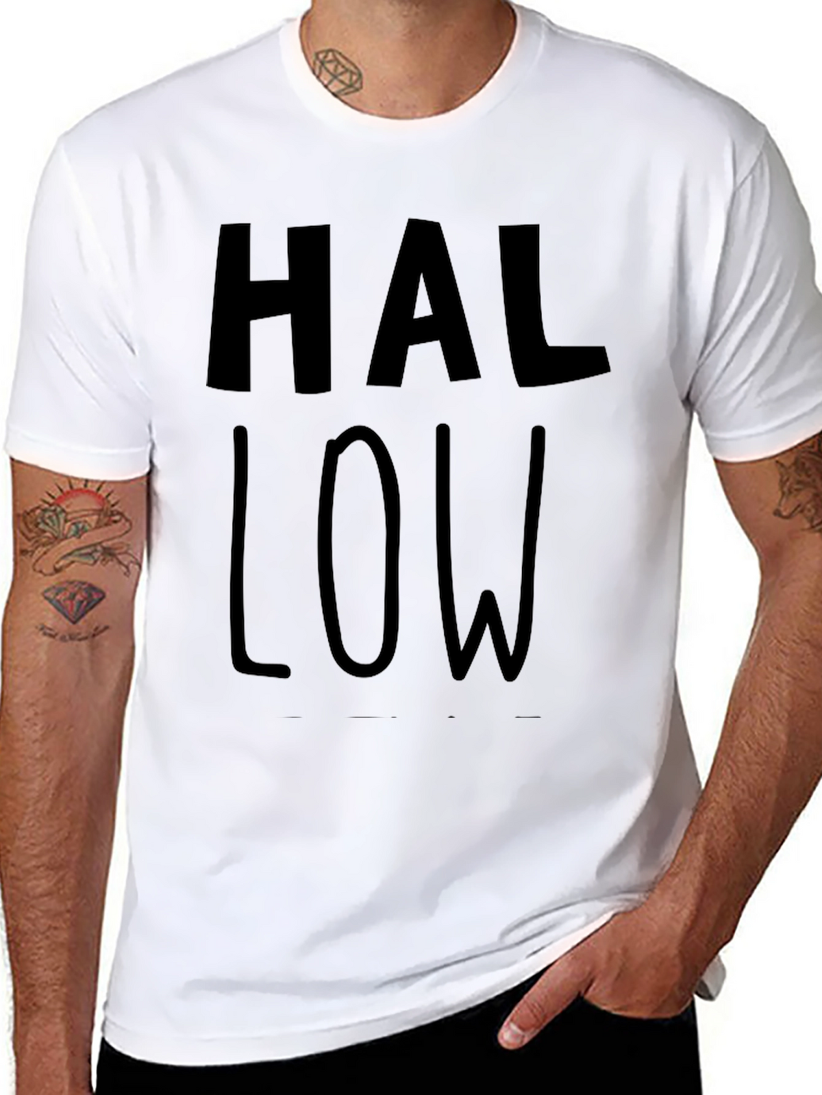 Hallow Graphic T-Shirt - Black Casual Tee