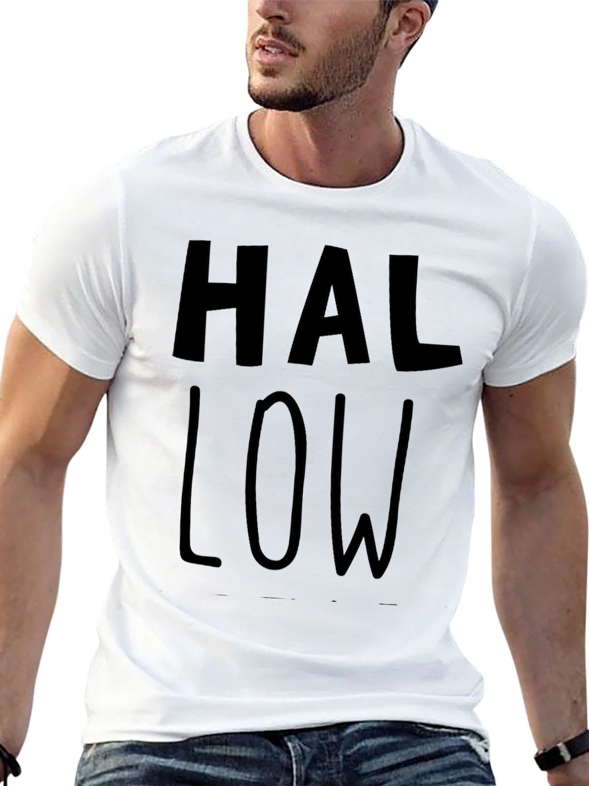 Hallow Graphic T-Shirt - Black Casual Tee