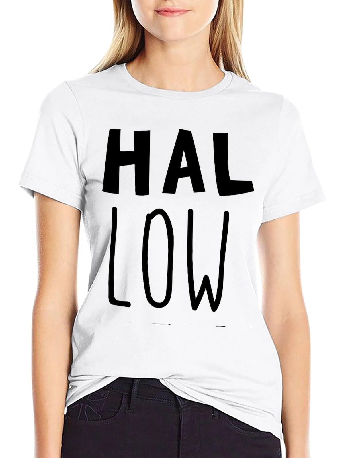 Hallow Graphic T-Shirt - Black Casual Tee
