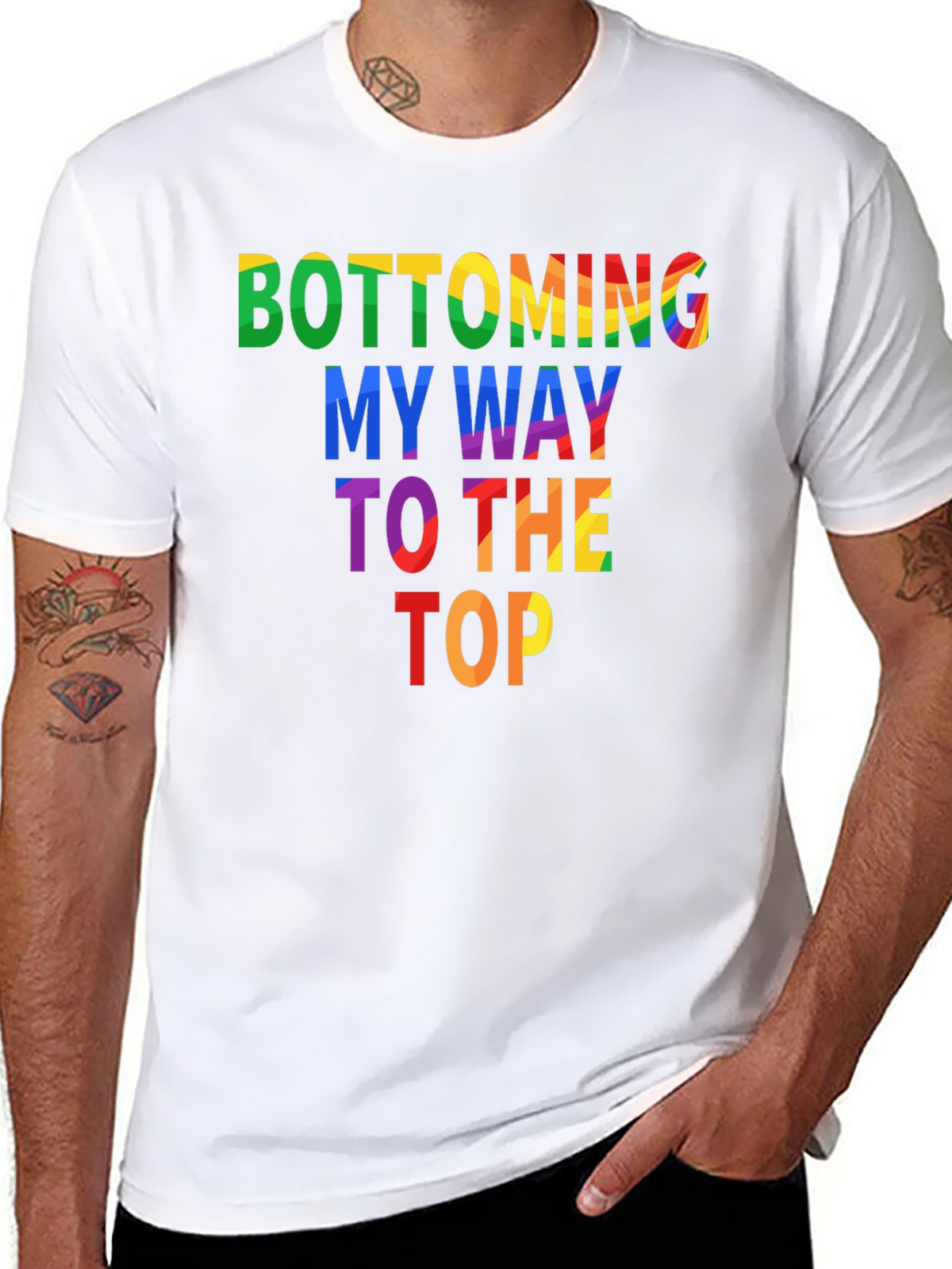 Bottoming My Way To The Top Graphic Tee
