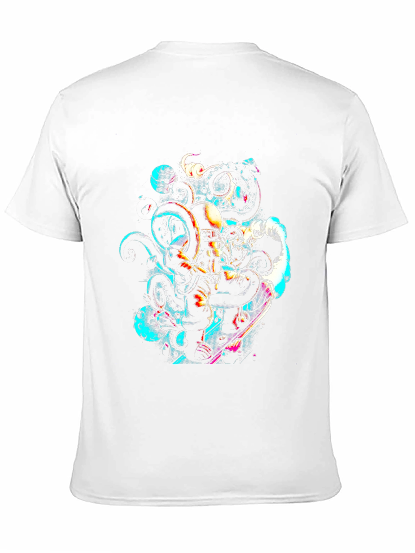 Astronaut Octopus Graphic Tee - Black Cotton Comfort