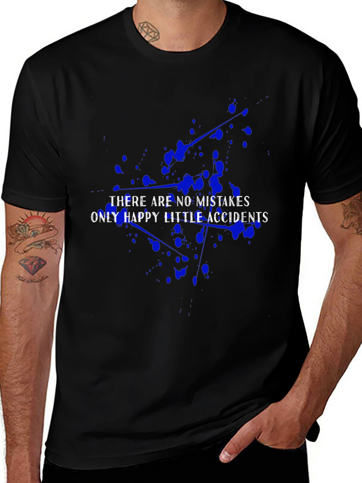 Happy Accidents Graphic T-Shirt - Bob Ross Inspired Art