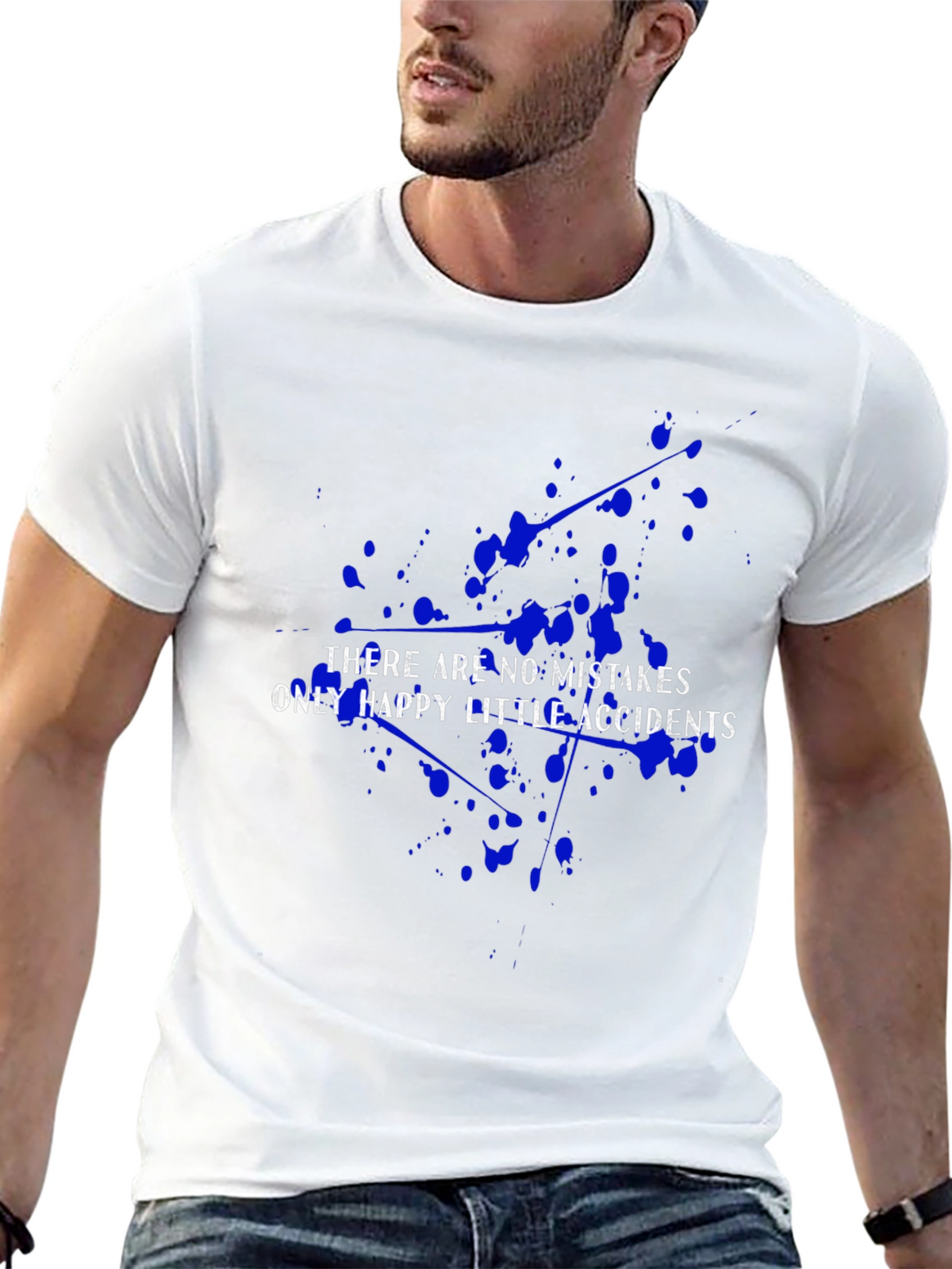 Happy Accidents Graphic T-Shirt - Bob Ross Inspired Art