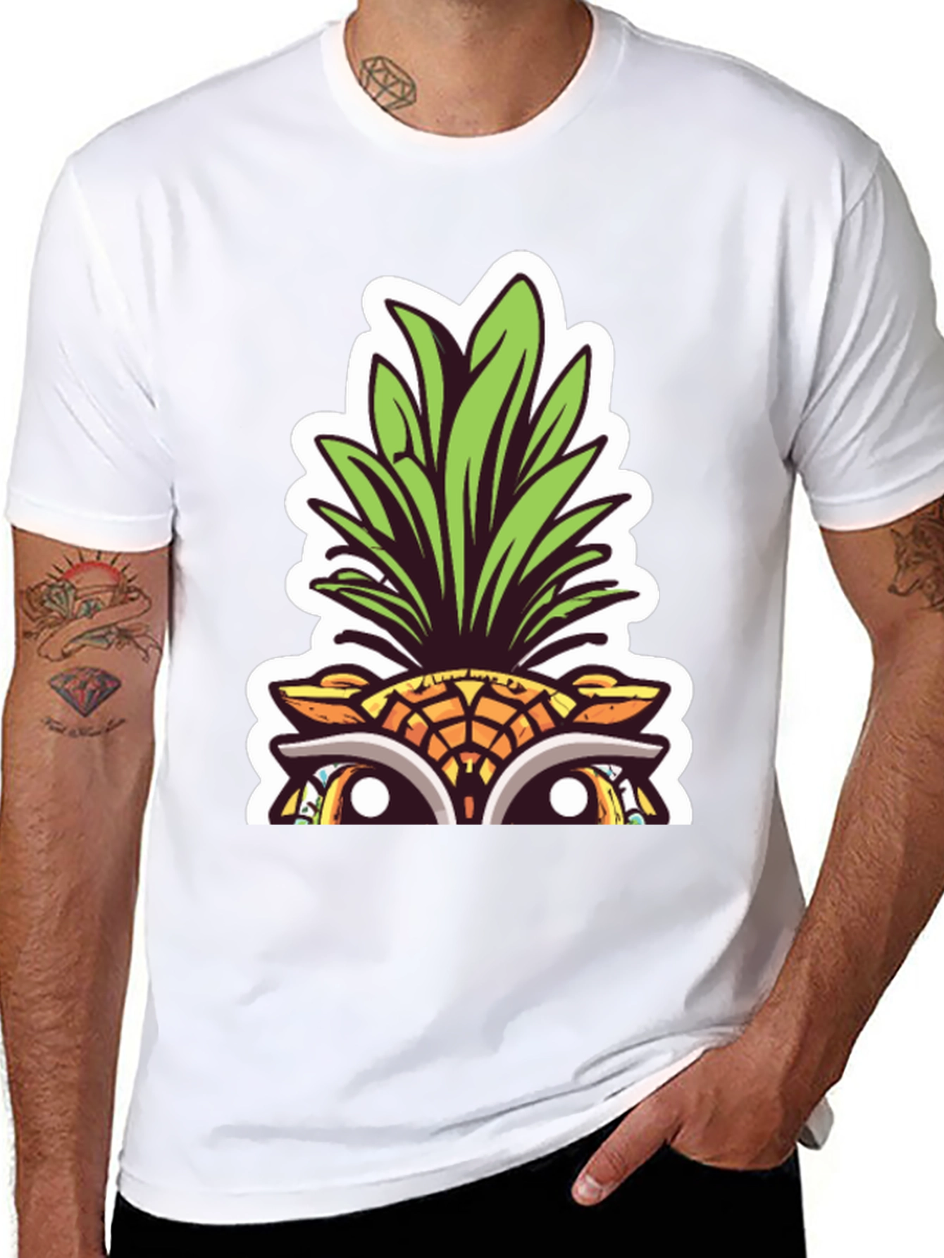 Pineapple Peek-a-Boo Graphic Tee