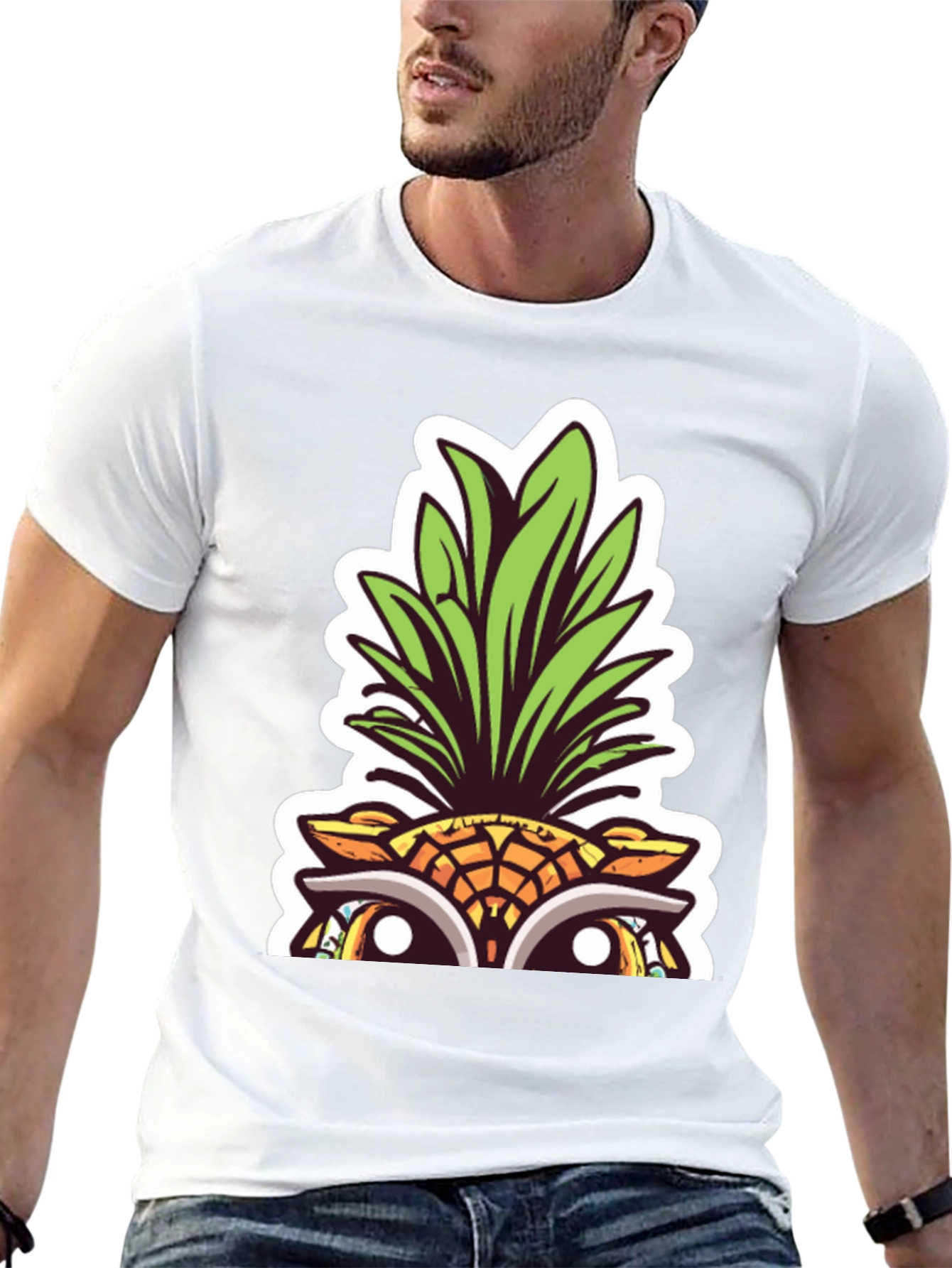 Pineapple Peek-a-Boo Graphic Tee