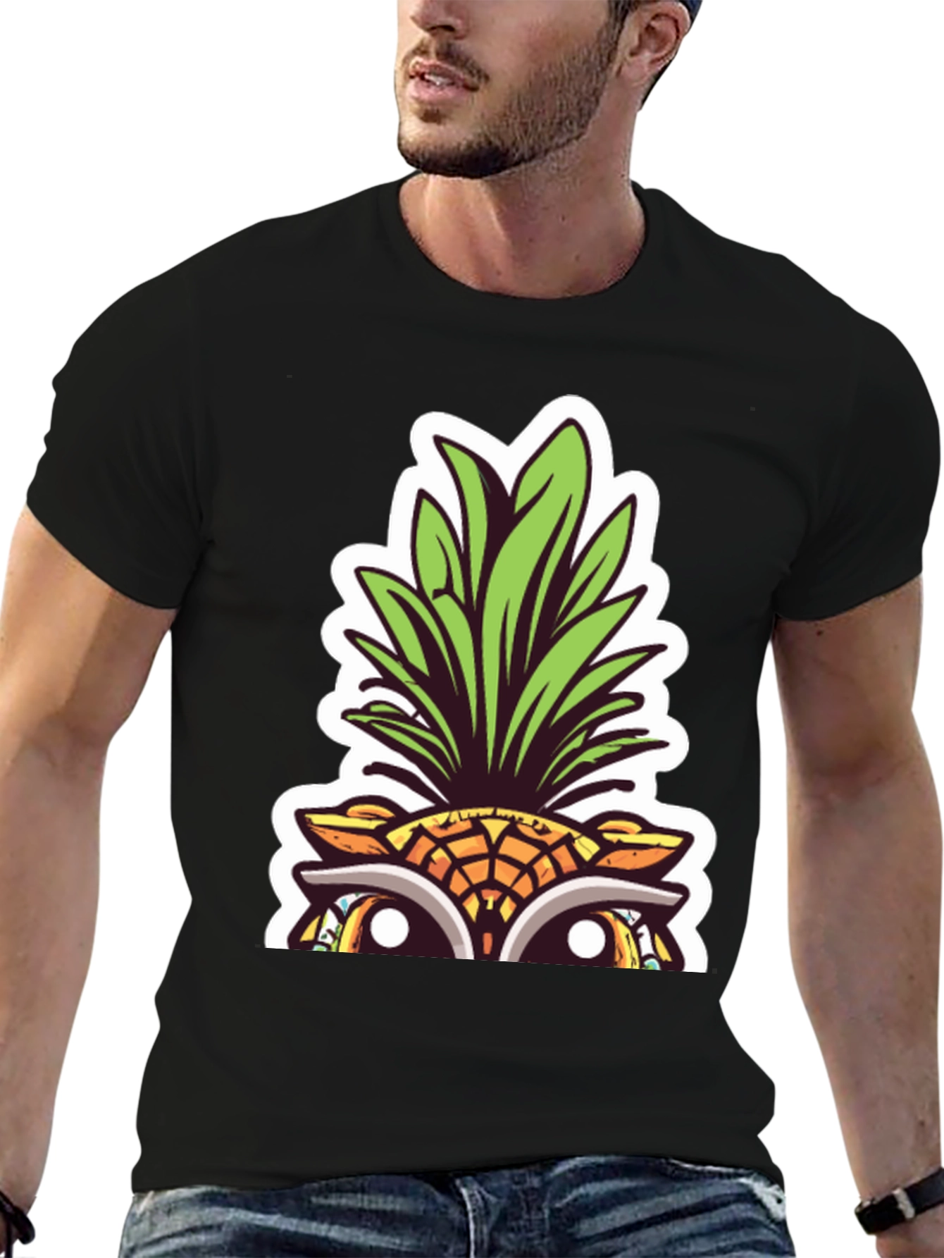 Pineapple Peek-a-Boo Graphic Tee