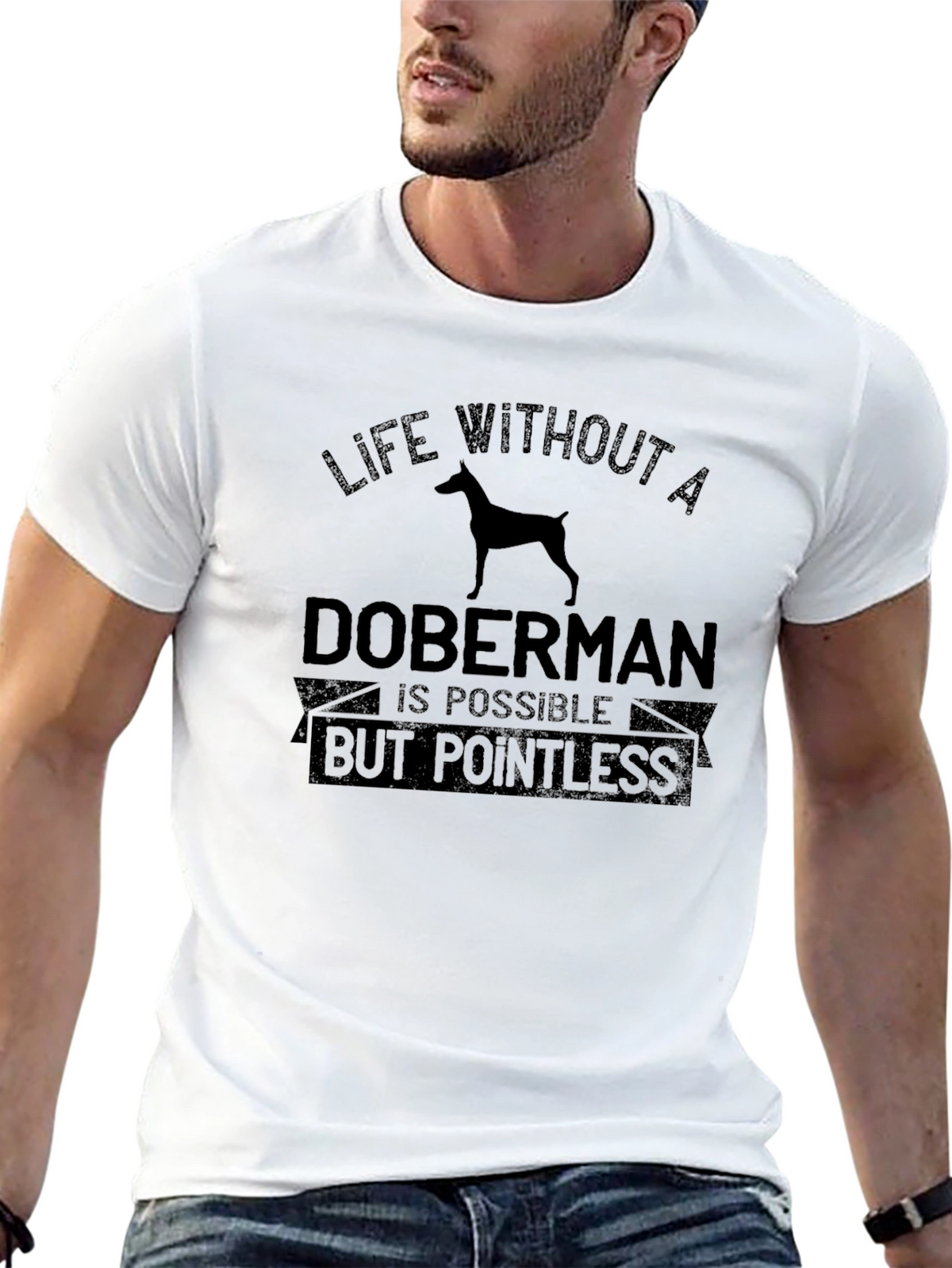 Doberman Life T-Shirt - Pointless Without One