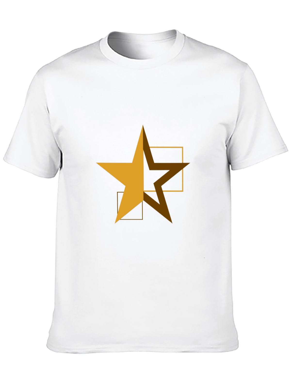 Geometric Star Graphic Tee - Casual Comfort