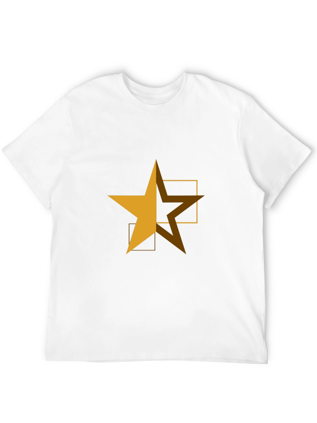 Geometric Star Graphic Tee - Casual Comfort