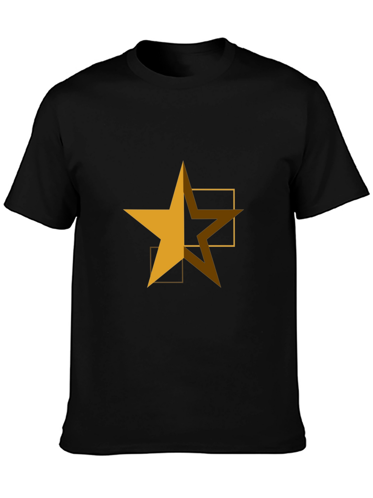 Geometric Star Graphic Tee - Casual Comfort