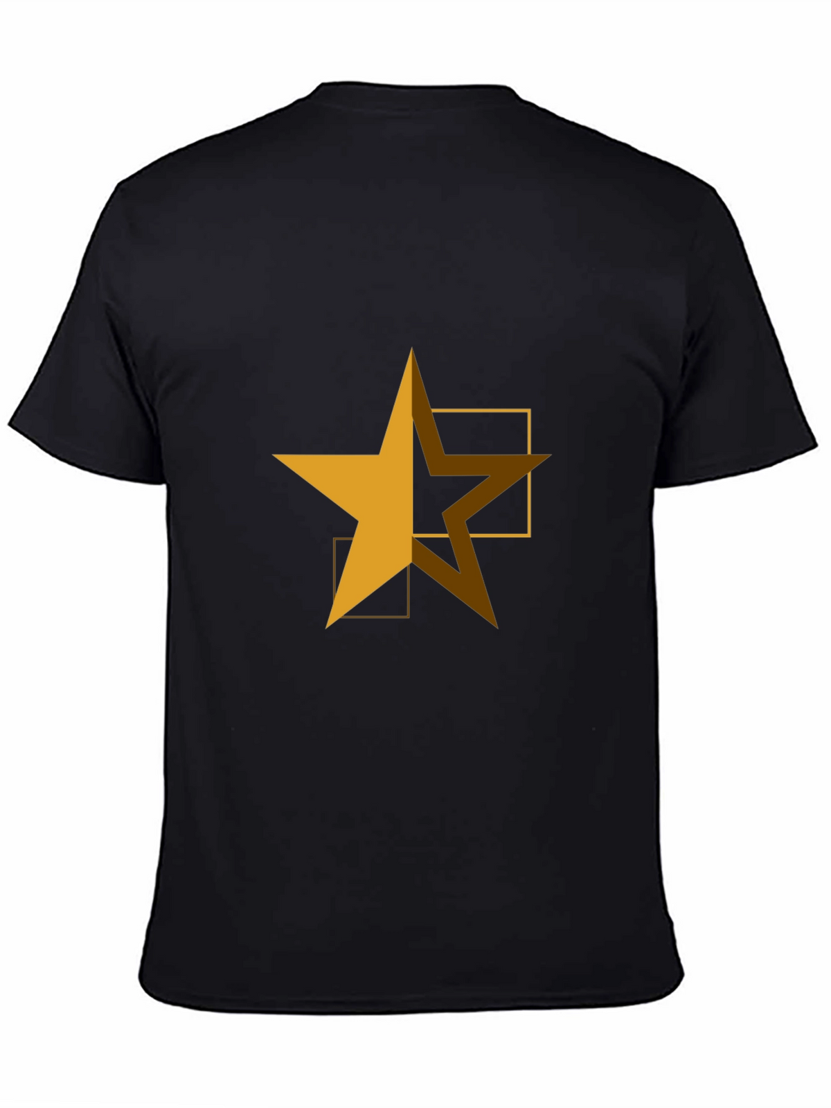 Geometric Star Graphic Tee - Casual Comfort