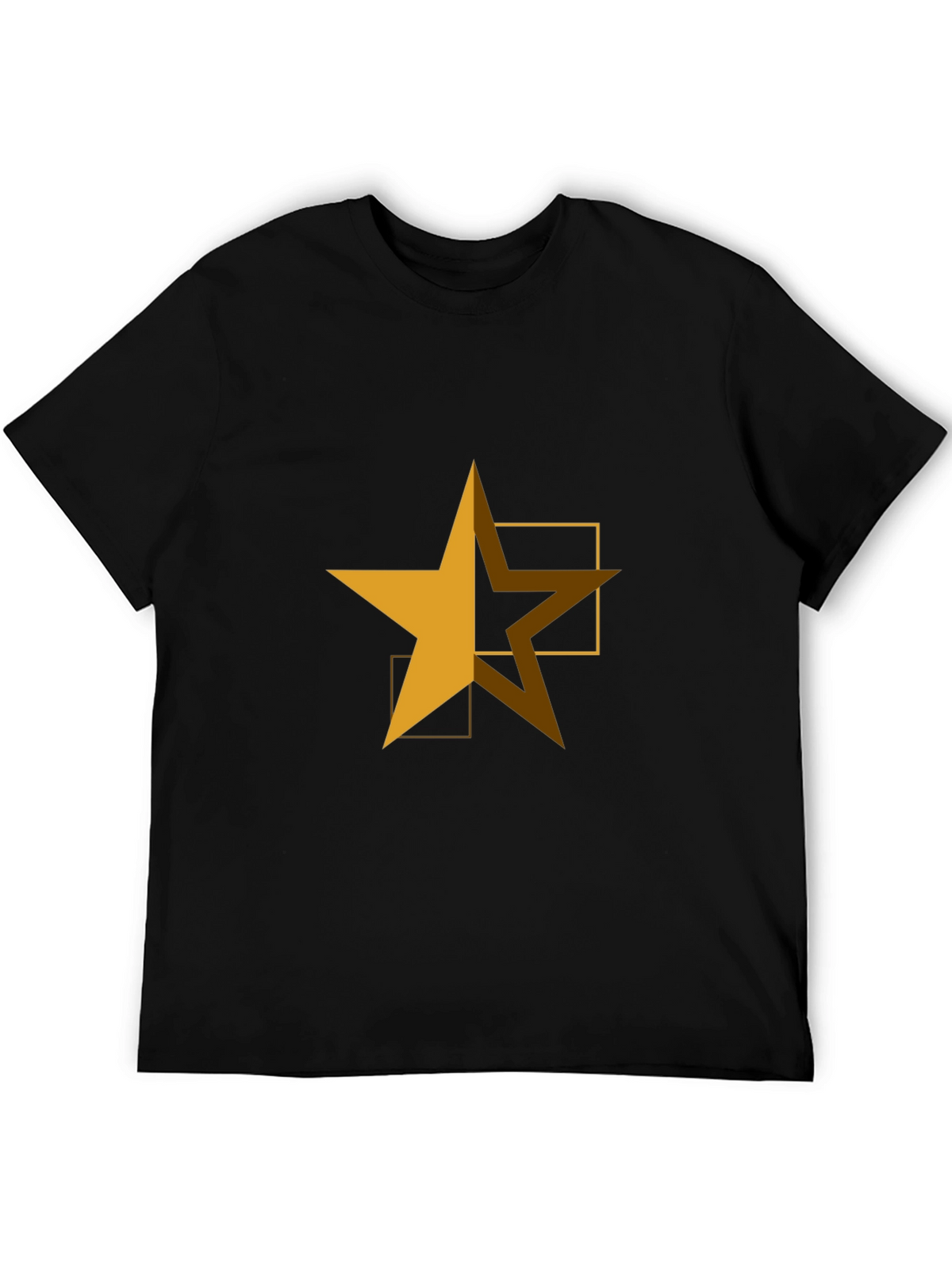 Geometric Star Graphic Tee - Casual Comfort